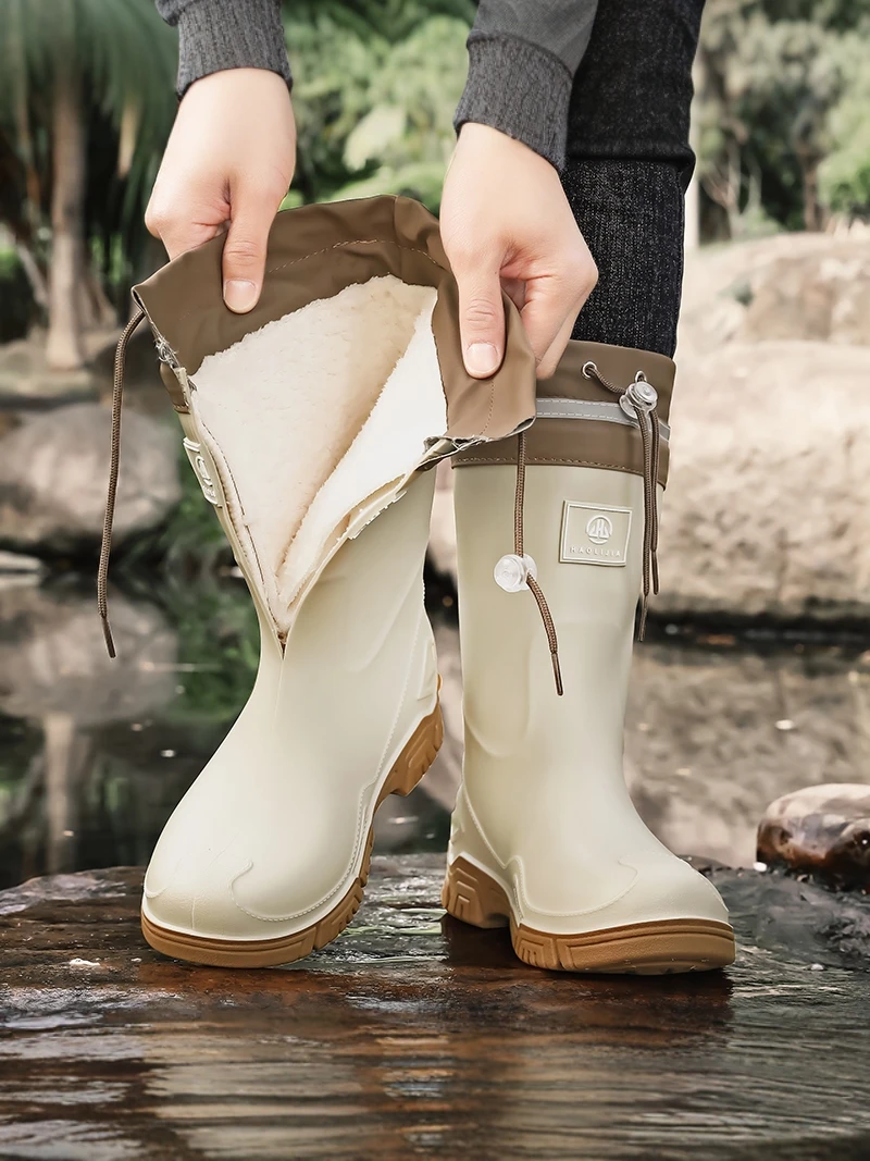 Men's Rain Boots 2026 New Summer Waterproof Anti-slip Wear-resistant Outdoor Work Fishing Takeout Delivery Rider Special Shoes view 5
