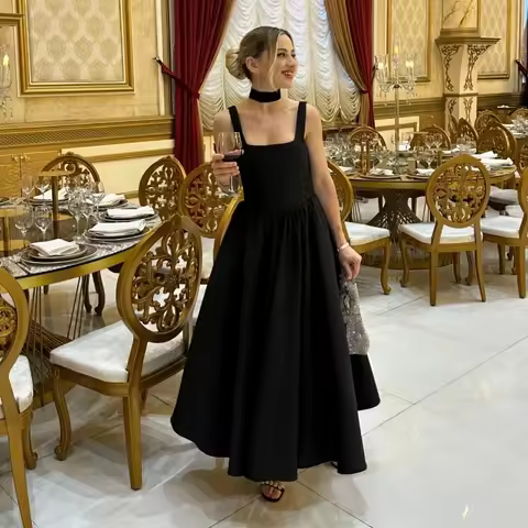 Black Backless Long Dress Women Elegant Sleeveless High Waist Evening Robe Chic Female Night Club Party Vestidos Suspender Dress
