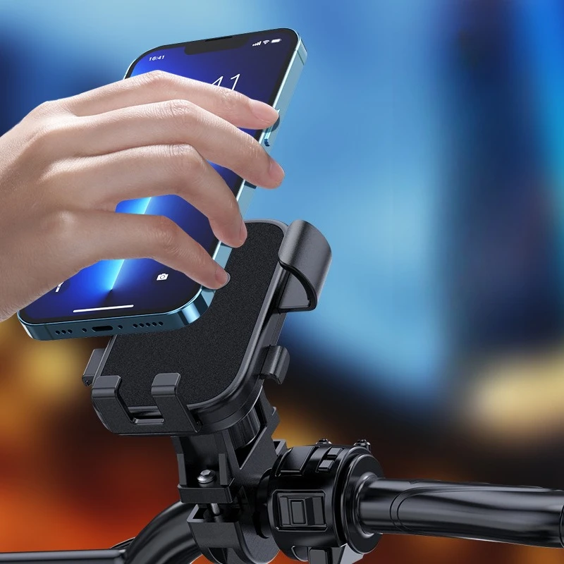 

1 SET Universal Phone Mount Bike Motorcycle Bicycle Outdoor Riding Phone Holder Anti-Vibration Anti-Theft Cycling Equipment