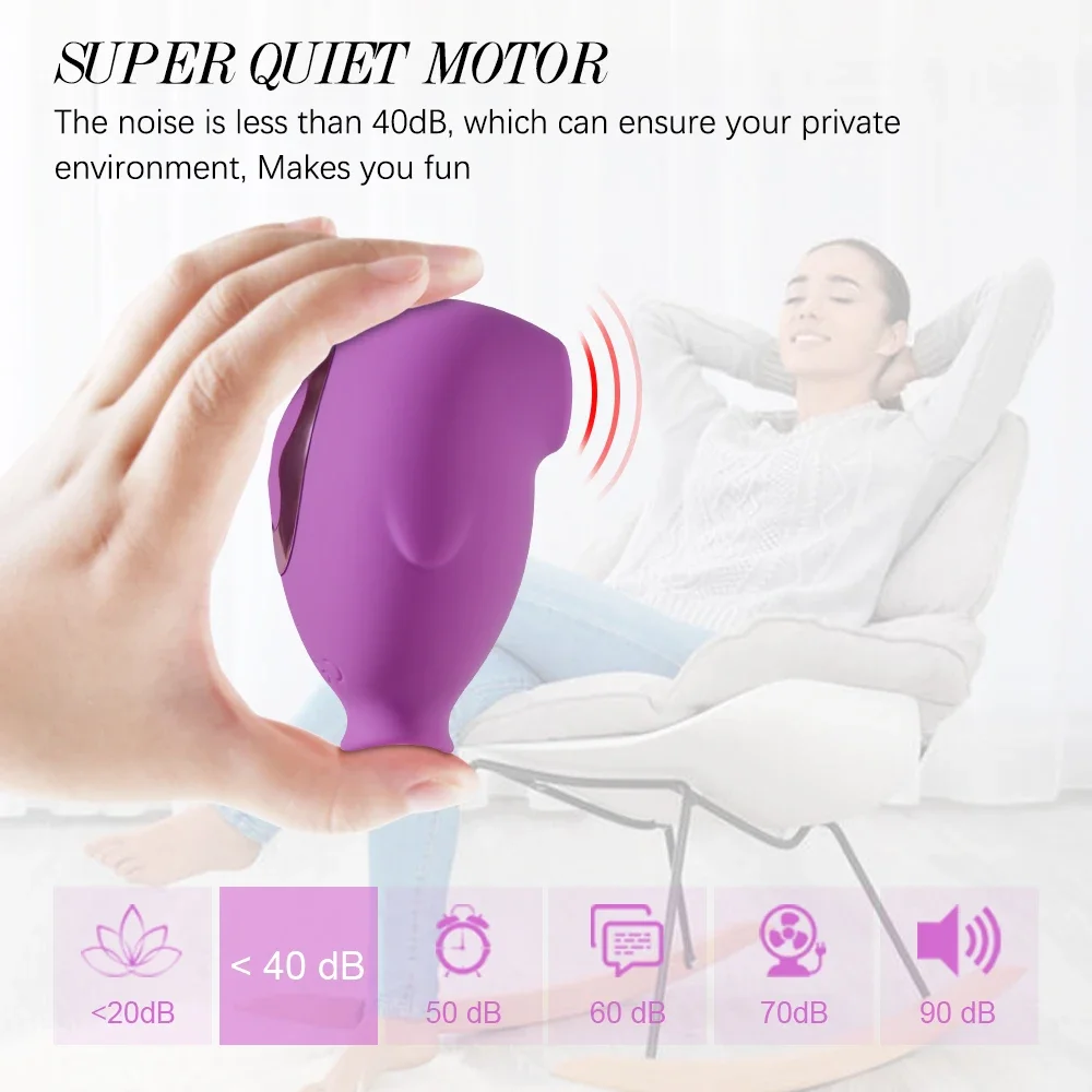 Sucking Vibrator Female Clitoris G-Spot Stimulator Nipple Massager Vacuum Suction Tongue Licking Masturbator Sex Toys For Women