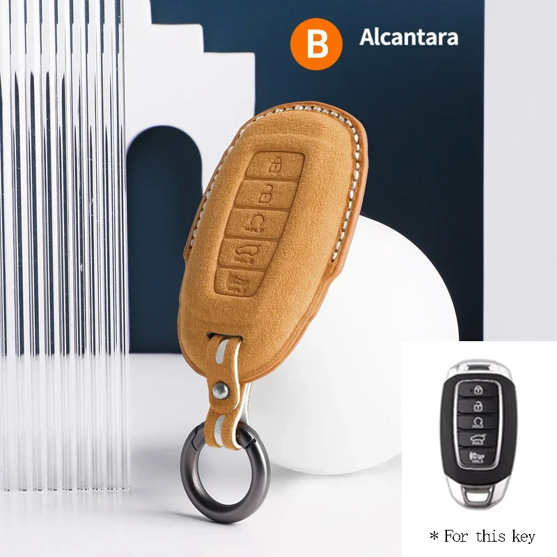 5 Buttons Car Key Case Cover Shell Accessories For Hyundai Tucson Santa Fe Rena Sonata Elantra Creta I10 I30 I40 Solaris Accent