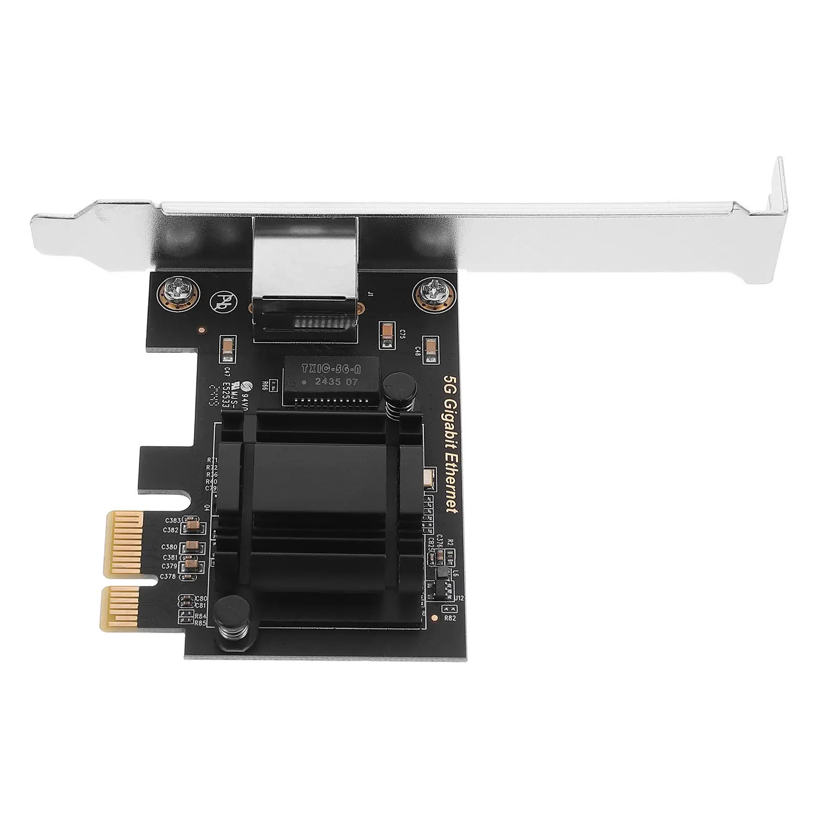 

5G Gigabit Diskless Network Card Pcie Interface Chip Desktop Pc Ethernet Adapter for Office Home Use Metal Housing