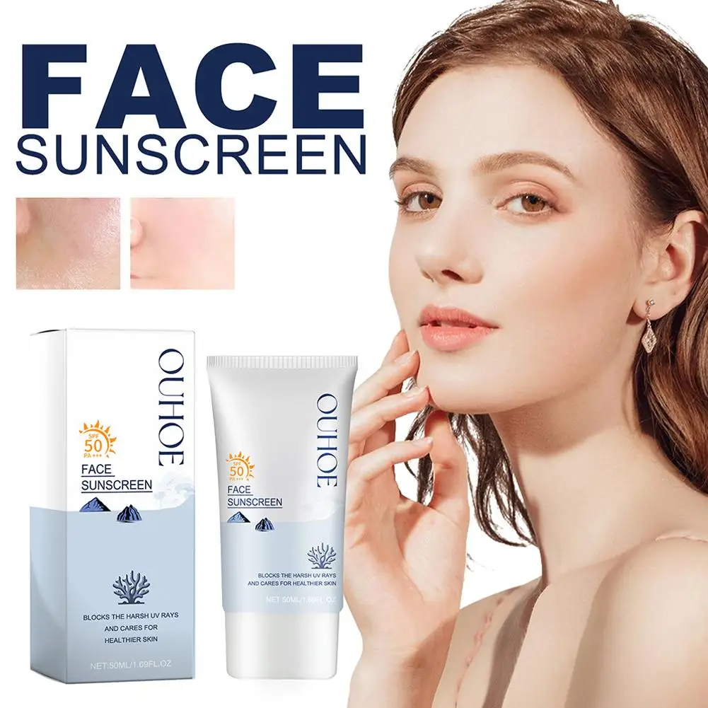 Korea Sunscreen Refreshing Oil Control Whitening Isolation Oxidant Anti Moisturizing Skincare 50ml Korea Lotion Cosmetics T1P6