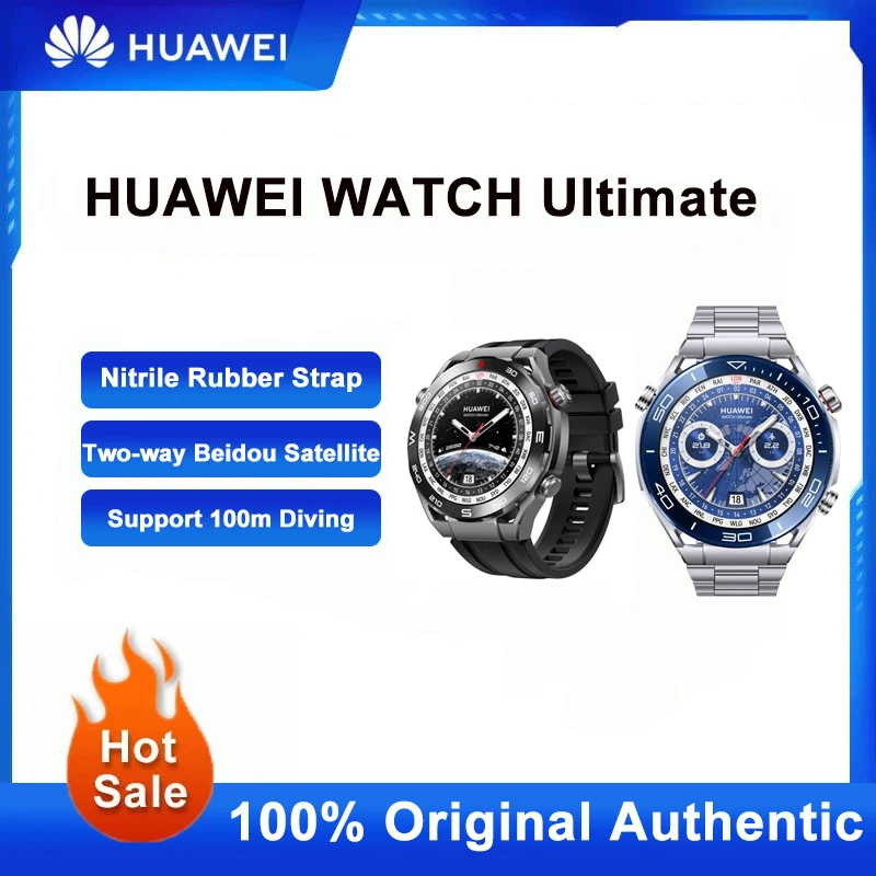 

Huawei WATCH Ultimate Sports Diving Smart Watch 100 Meter Deep Diving Outdoor Exploration Support Two-Way Beidou Satellite