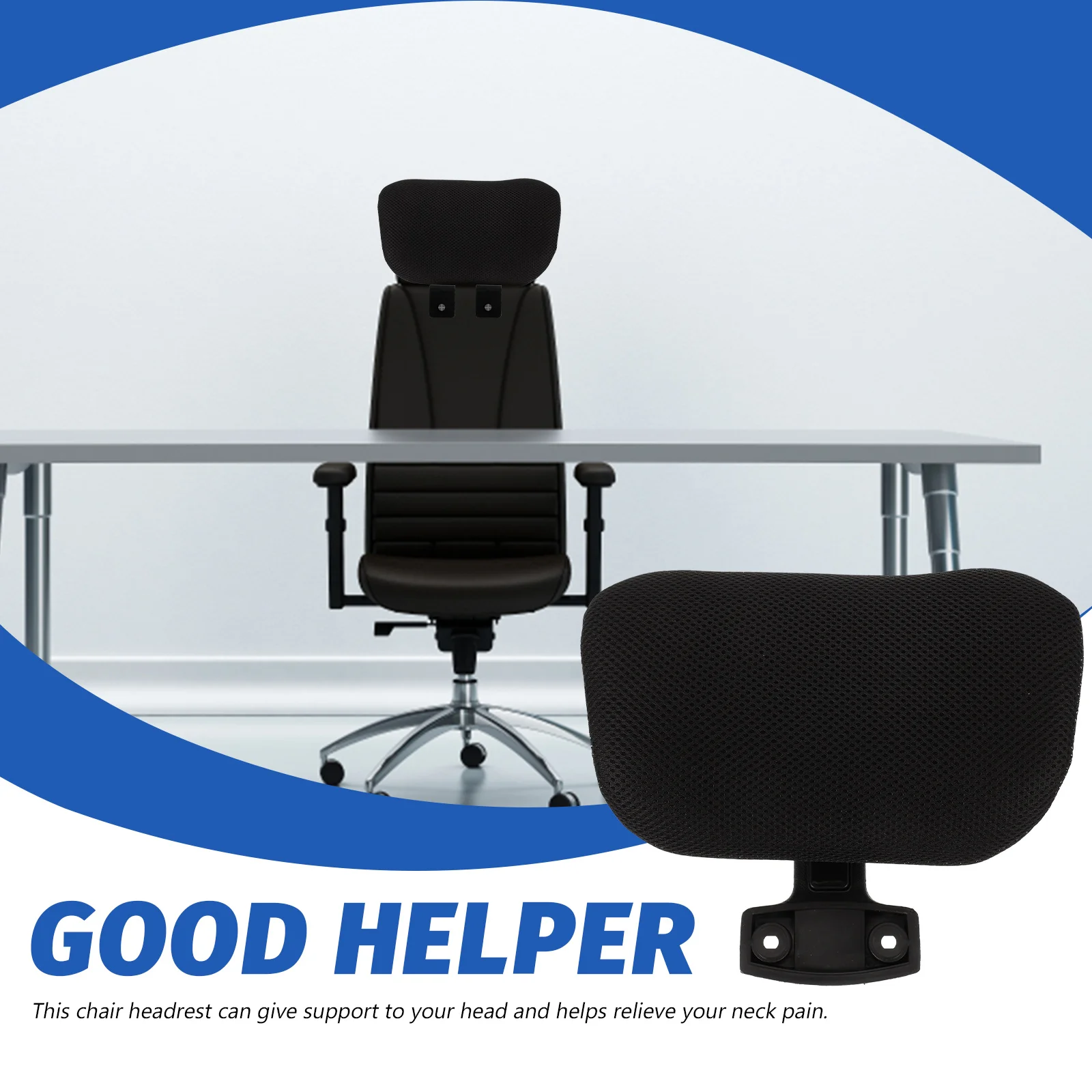 Verstellbare Kopfstütze, Computerstuhlkissen, Büro-Chaiselongue, praktisches Zubehör, Netzversorgung