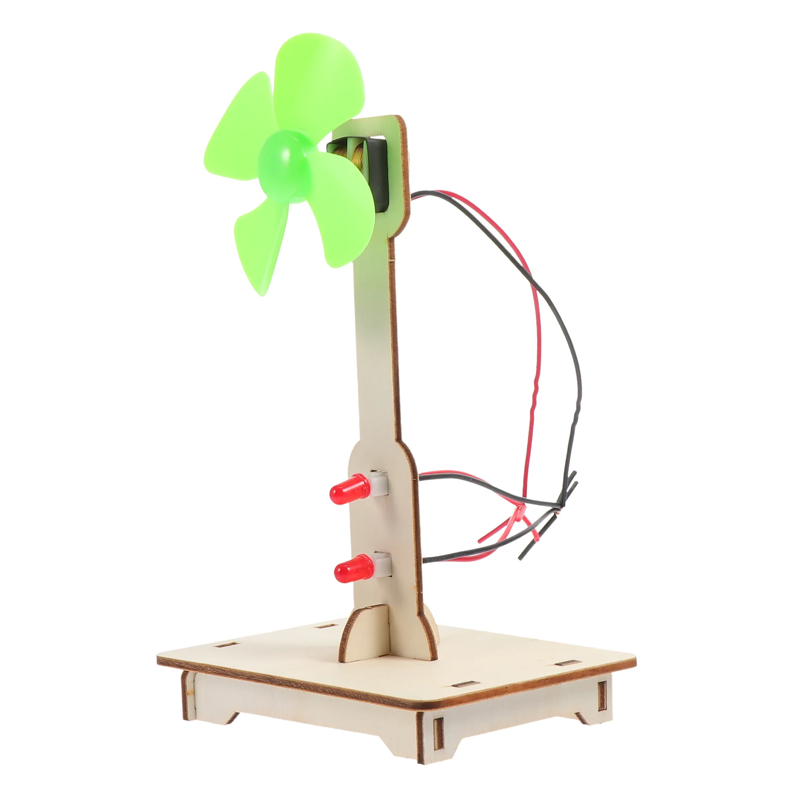 Experimental Toy Hand-made Wind Generator Mini Students Educational Teaching Model Wood Toys Primary School