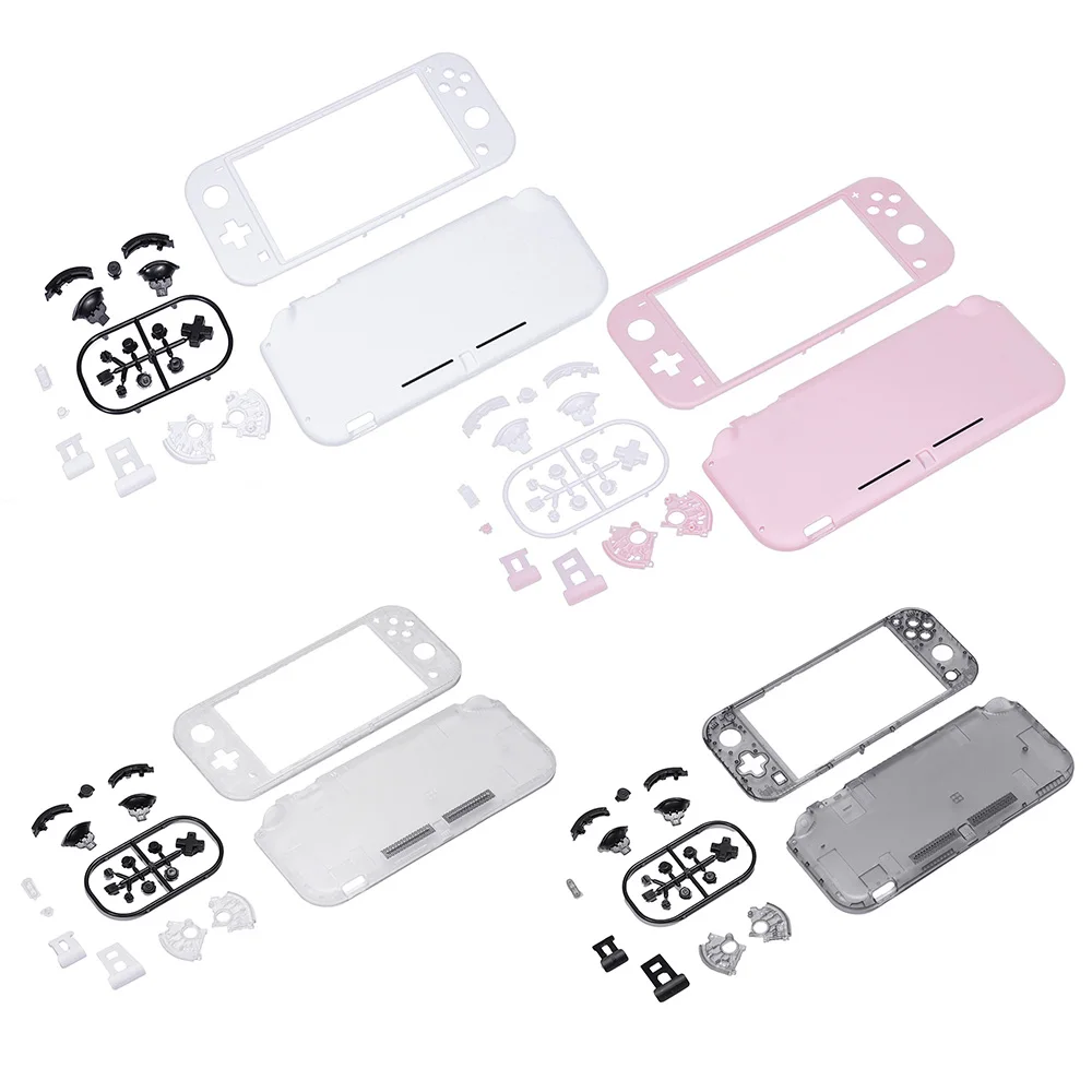Coque de remplacement pour Console de jeu Nintendo Switch Lite, coque de plaque frontale avant et arrière avec bouton, ensemble complet