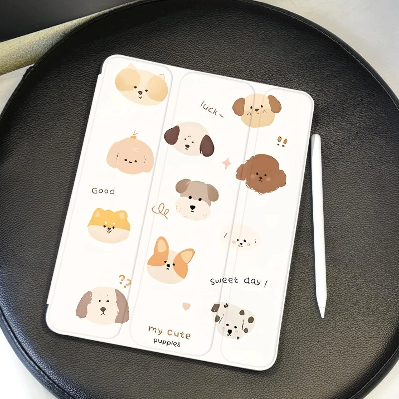 

Чехол для планшета Ipad Pro 10,5 дюймов Чехол Pro 11 2-й 3-й 4-й IPad Air 5 2022 Air 4, чехол 10,2, 9, 8, 7, милая голова собаки, 10-й Funda