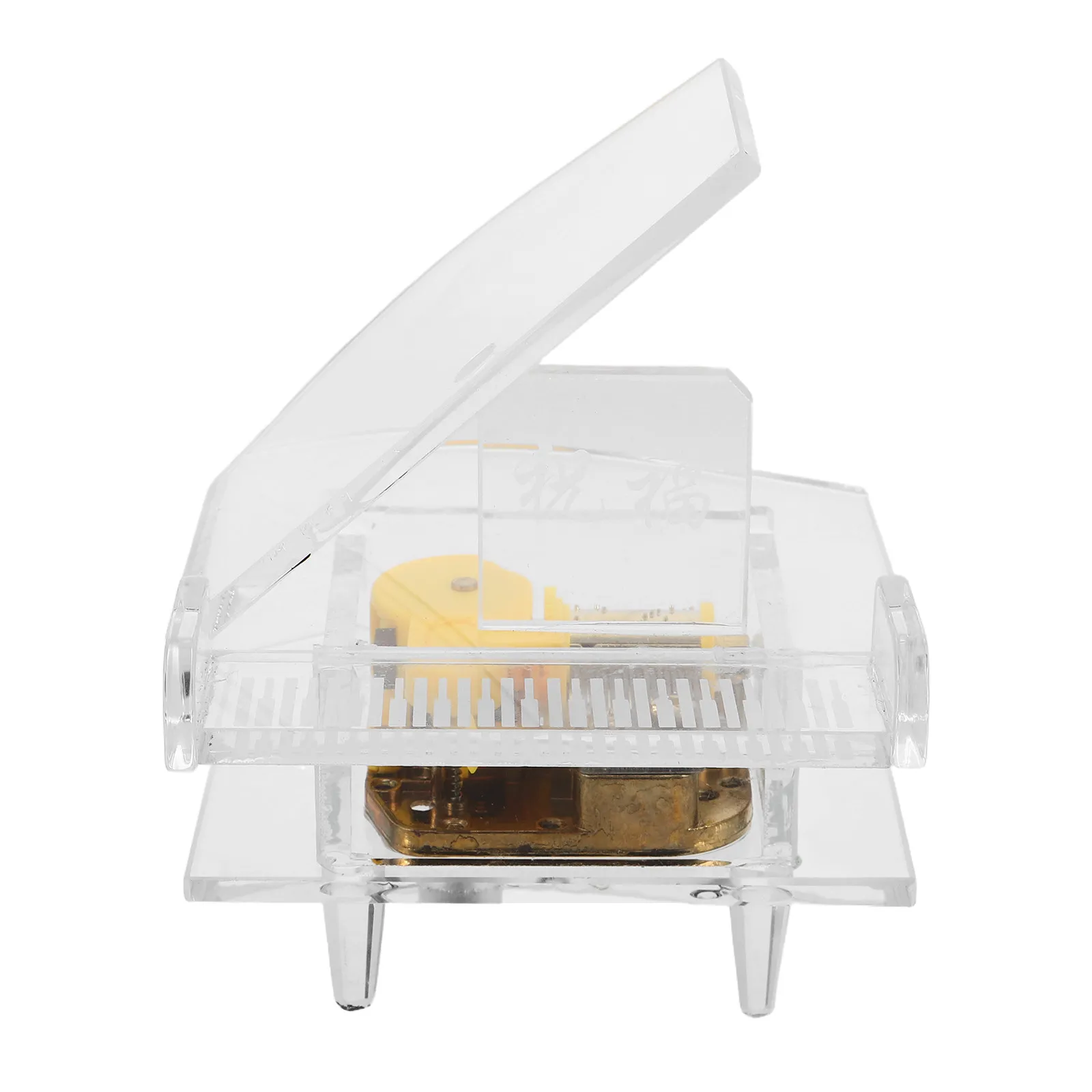 

Музыкальная шкатулка-пианино из стекла в винтажном стиле, миниатюрное украшение для декора комнаты, настольная музыкальная шкатулка для создания романтической атмосферы