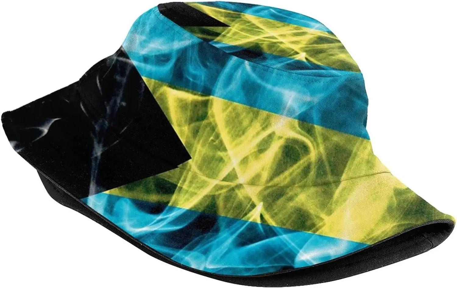 Unisex Bahamas Flag Bucket Hats Packable Bahamian Fisherman Hats Summer Travel Hiking Beach Caps for Men Women