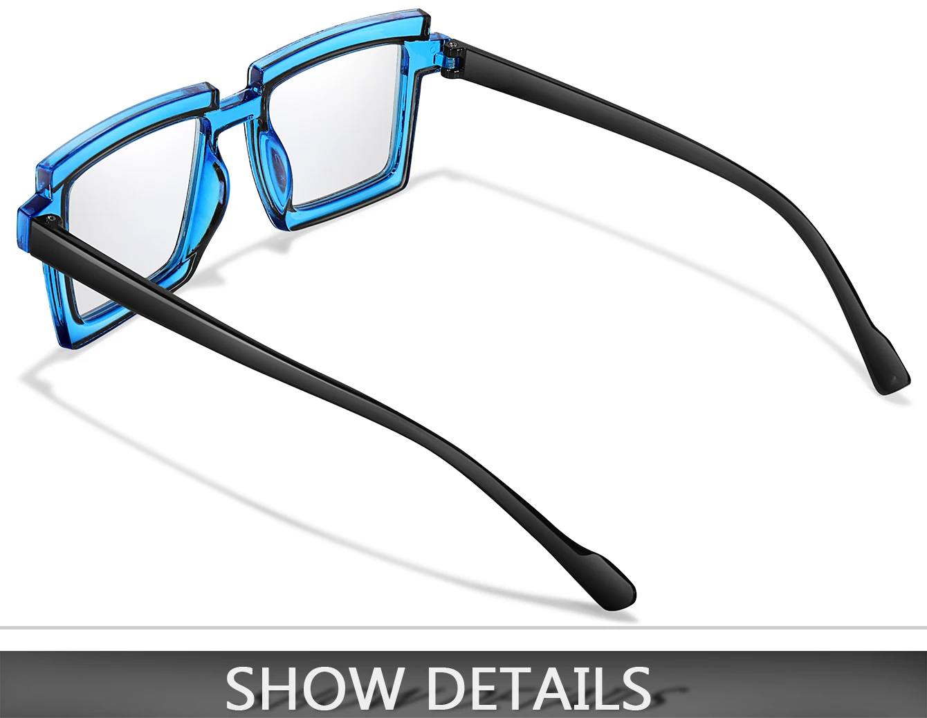 3 Paar Sonnenbrillen für Damen, übergroß, trendige, transparente Schutzbrille in Skizzenlinienform für den täglichen Outfit, Party, Reisen, Strandurlaub – Detail 10