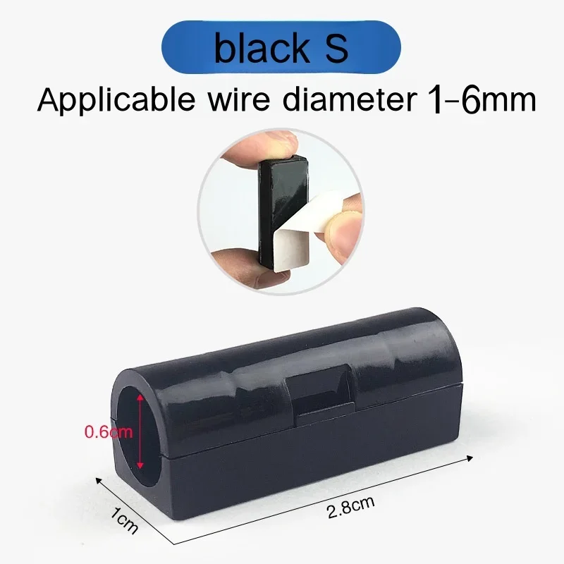 16/20PCS Kabelorganizer Clips Kabelbeheer Desktop ABS Draadmanager Snoerhouder USB Opladen Datalijn Spoelopwinder