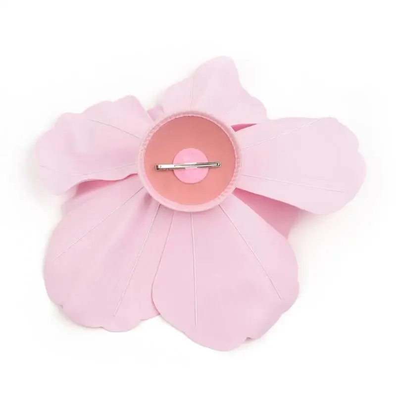 A52E Large Flower Fascinators Hat for Women Cosplay Hairpiece Party Floral Hats Fascinator Hat Headwear for Wedding Parties