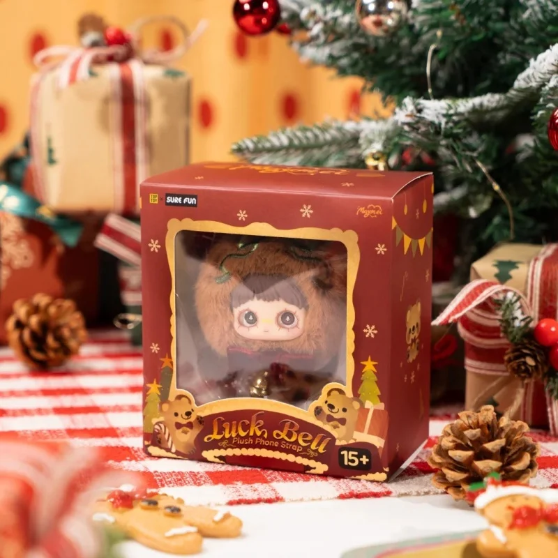 حقيقية Maymei الحظ جرس أفخم حزام الهاتف لعبة عصرية اليدوية جمع عيد الميلاد هدايا عيد الميلاد 2025 الخريف الشتاء النساء