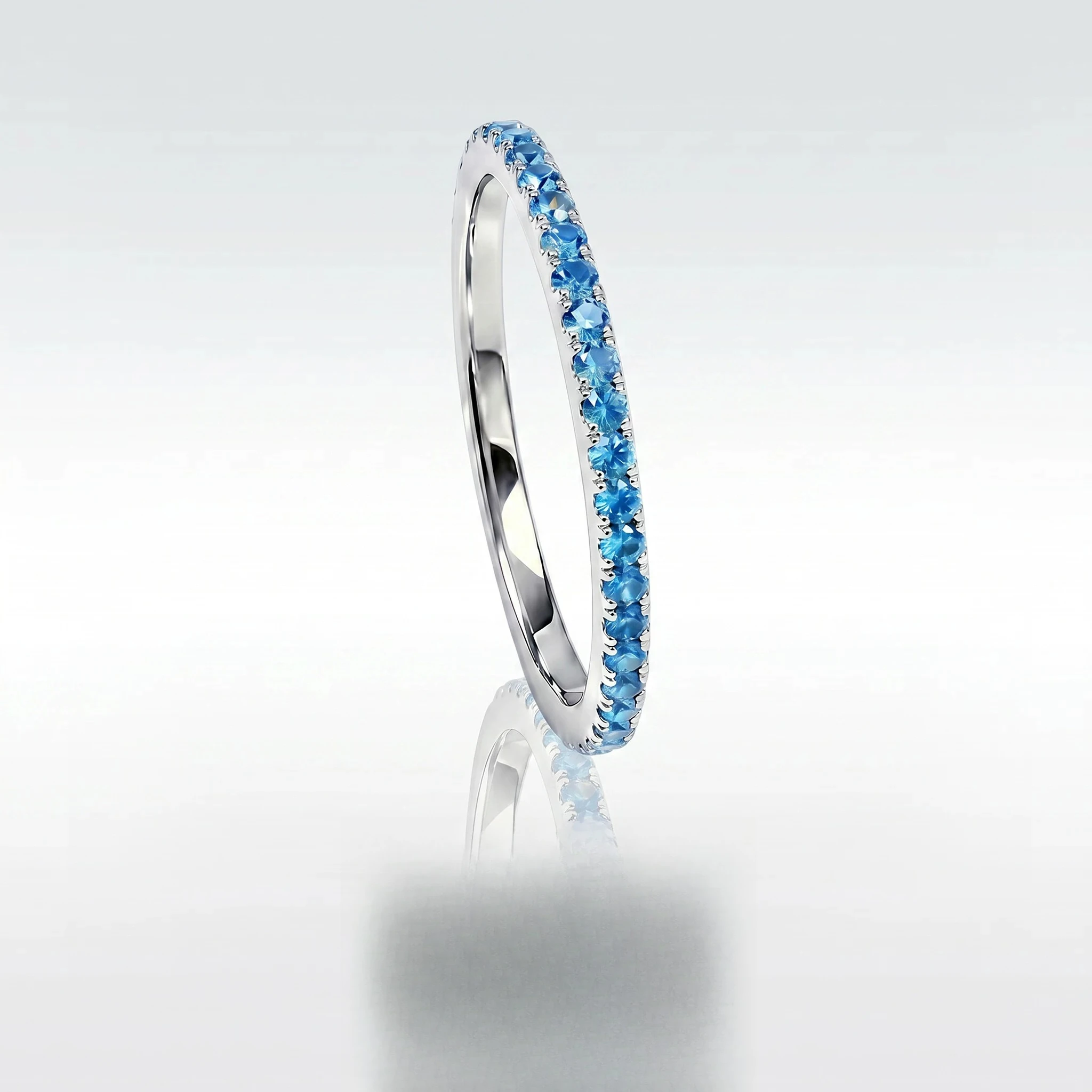 

S925 Silver Ring Fine Style Full Set Zircon Ring Ins Style Light Luxury Daily Stacked Ring Women's Jewelry