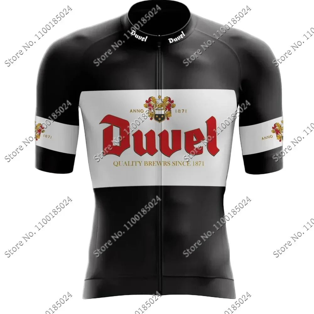 Maillot New Duvel Team 2024 Cycling Jersey Short Sleeve Summer Belgium Cycling Clothing Road Bike Shirt Bicycle Tops MTB Wear