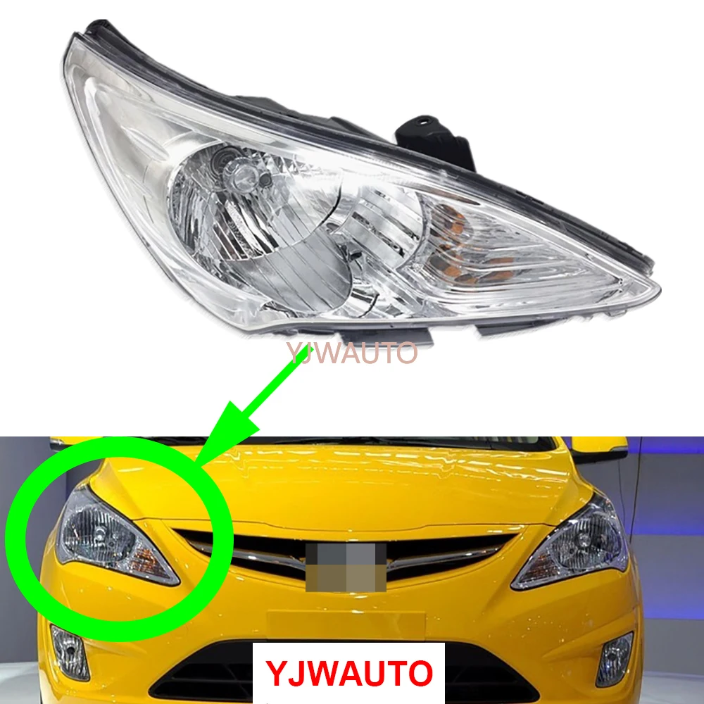 For Hyundai Verna 2010~2013 Headlights Car Headlamp Assembly Auto Headlamp Whole Car Light Assembly