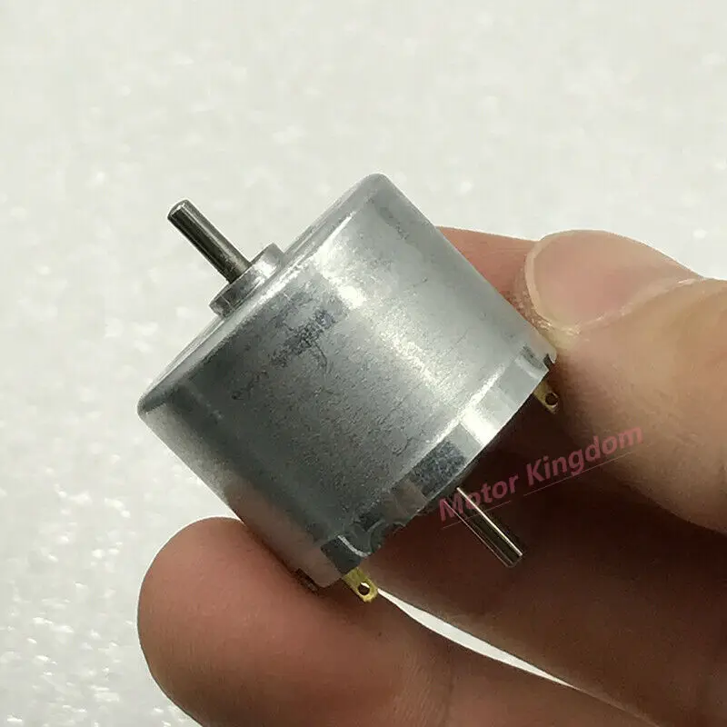 RF-310 DC 12V-24V 8500RPM Mini 24mm Round Electric Motor Dual 2mm Shaft DIY Toy