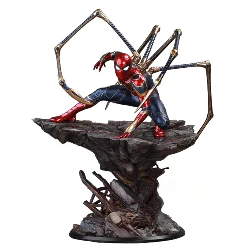 Avengers Alliance High Quality Spider Man Anime GK Handmade Box Room Decoration Marvel Model Ornaments Birthday Christmas Gifts