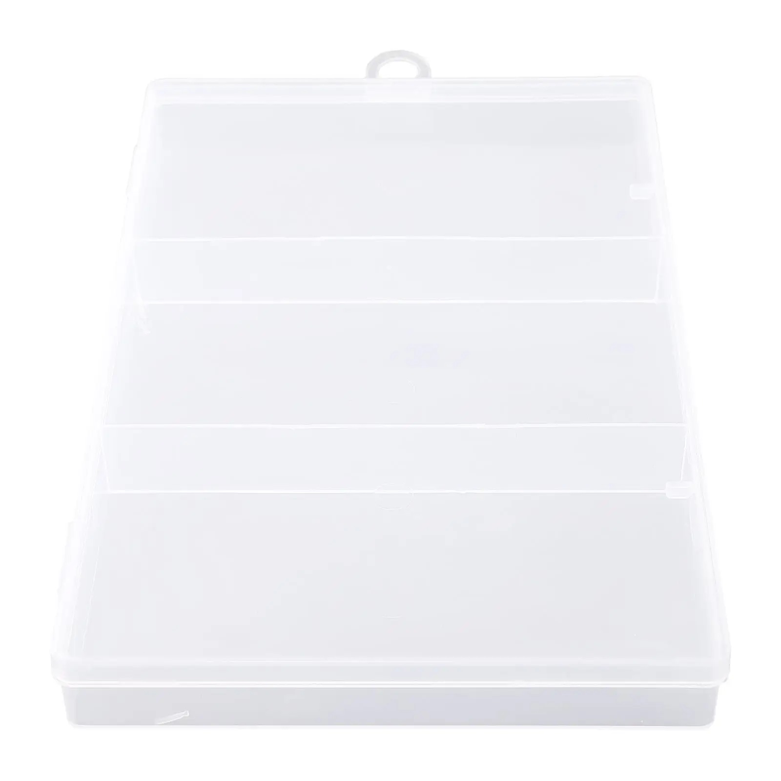 3 Grids Plastic Clear Jewelry Organizer Fishing Gear Storage Box Home Sewing Thread Craft Tools CaseContaine 17.5cm * 11cm * 2cm