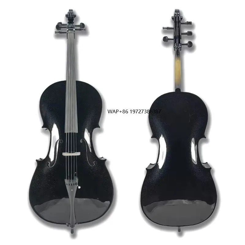 5-saitiges Cello aus Vollmassivholz, handgefertigt, geeignet für Erwachsene und Kinder, professionelles Cello-Musikinstrument in Leistungsqualität