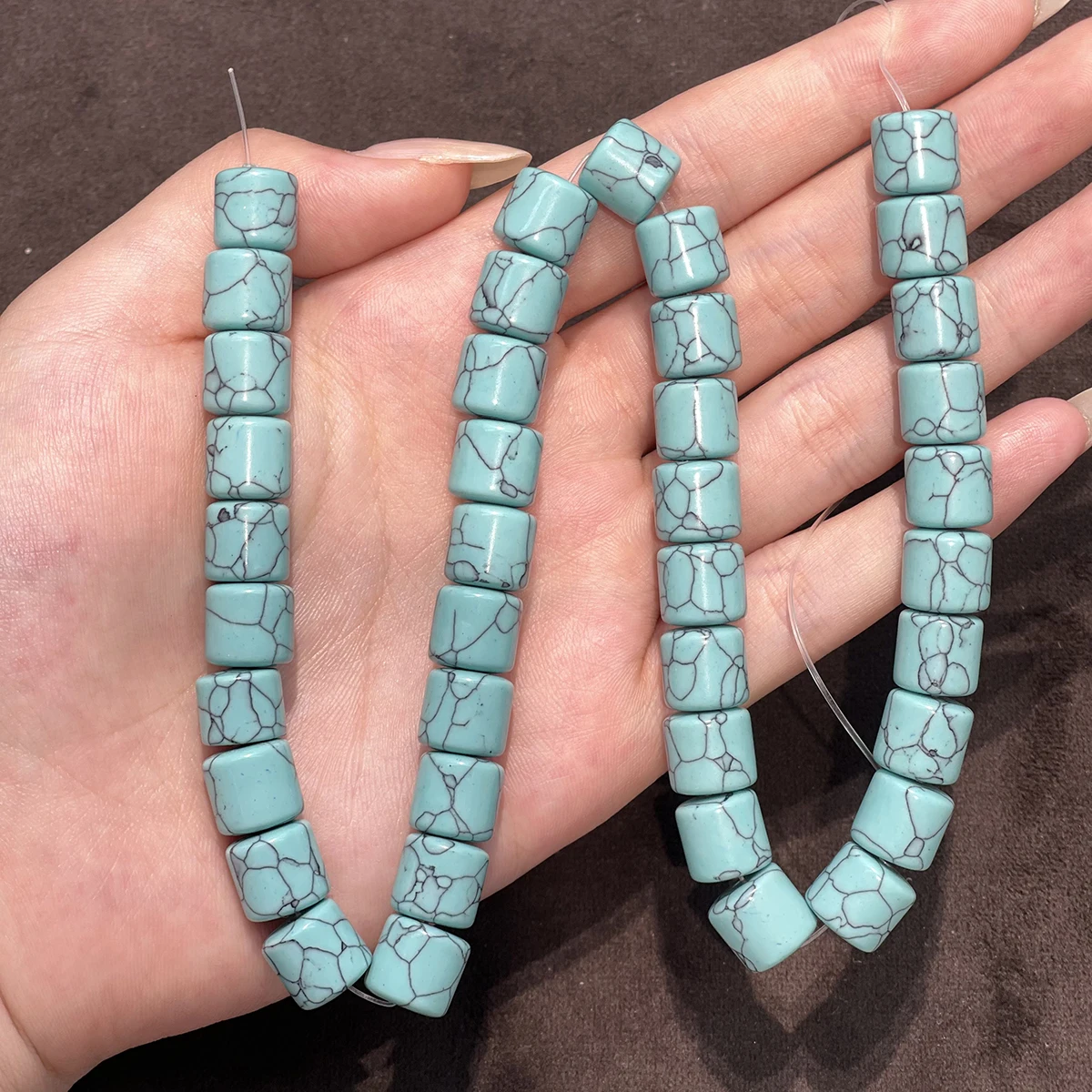 40 Stück 10mm Halbfertige Fassförmige Perlen Natürliche Kristallperlen für Schmuckherstellung DIY Halsketten Armbänder und Accessoires – Detail 18