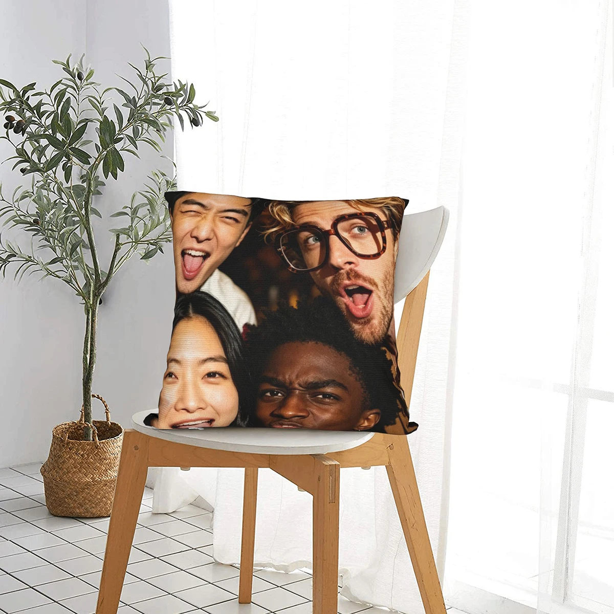 Customized Memorial Soft Throw Pillow Cover Personalized Wedding Keepsake Custom Design for Home Decor