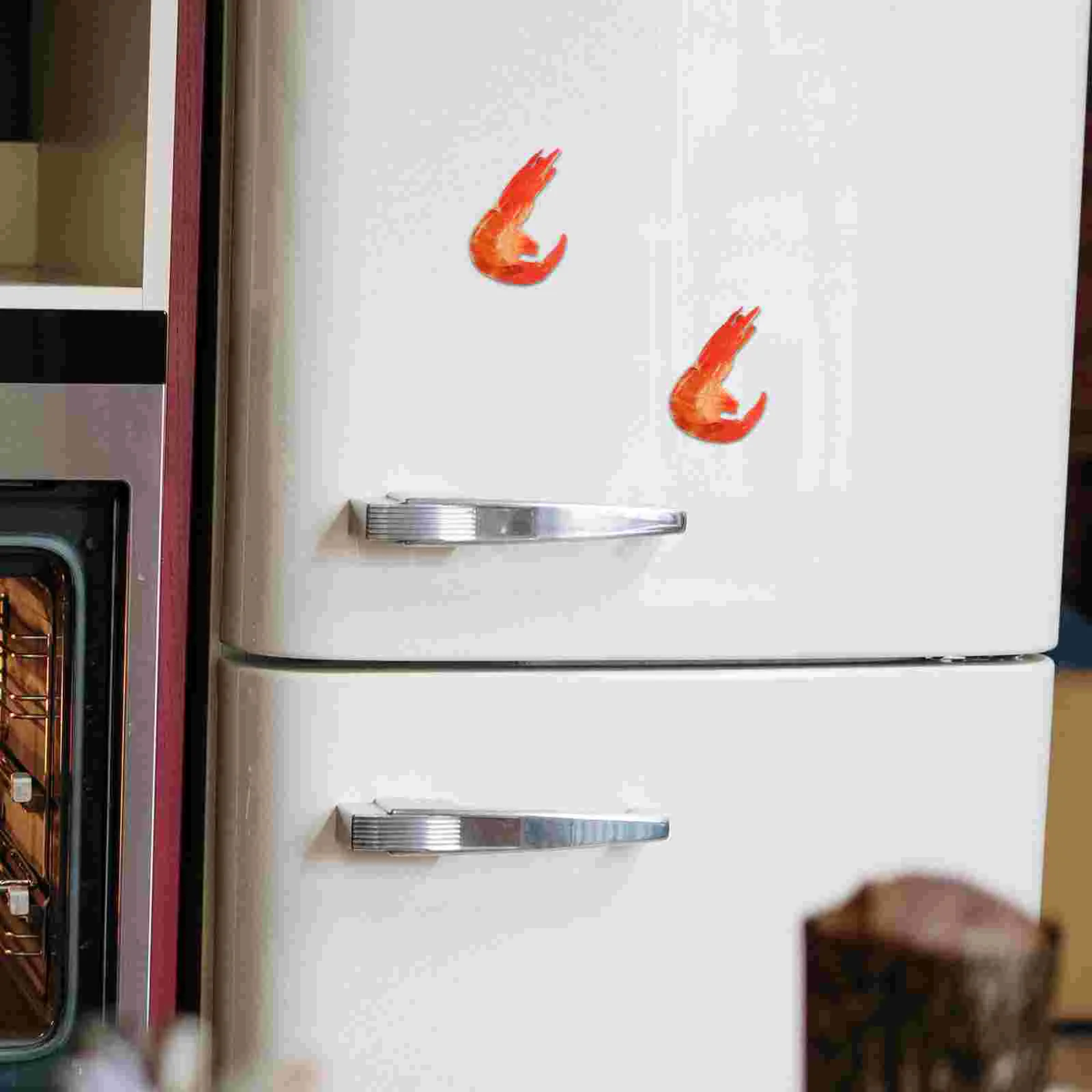 2 Pcs Food Magnets Home Supplies Artificial Multi-function Refrigerator Pvc Compact Decor Shaped Fridge Office Lovely