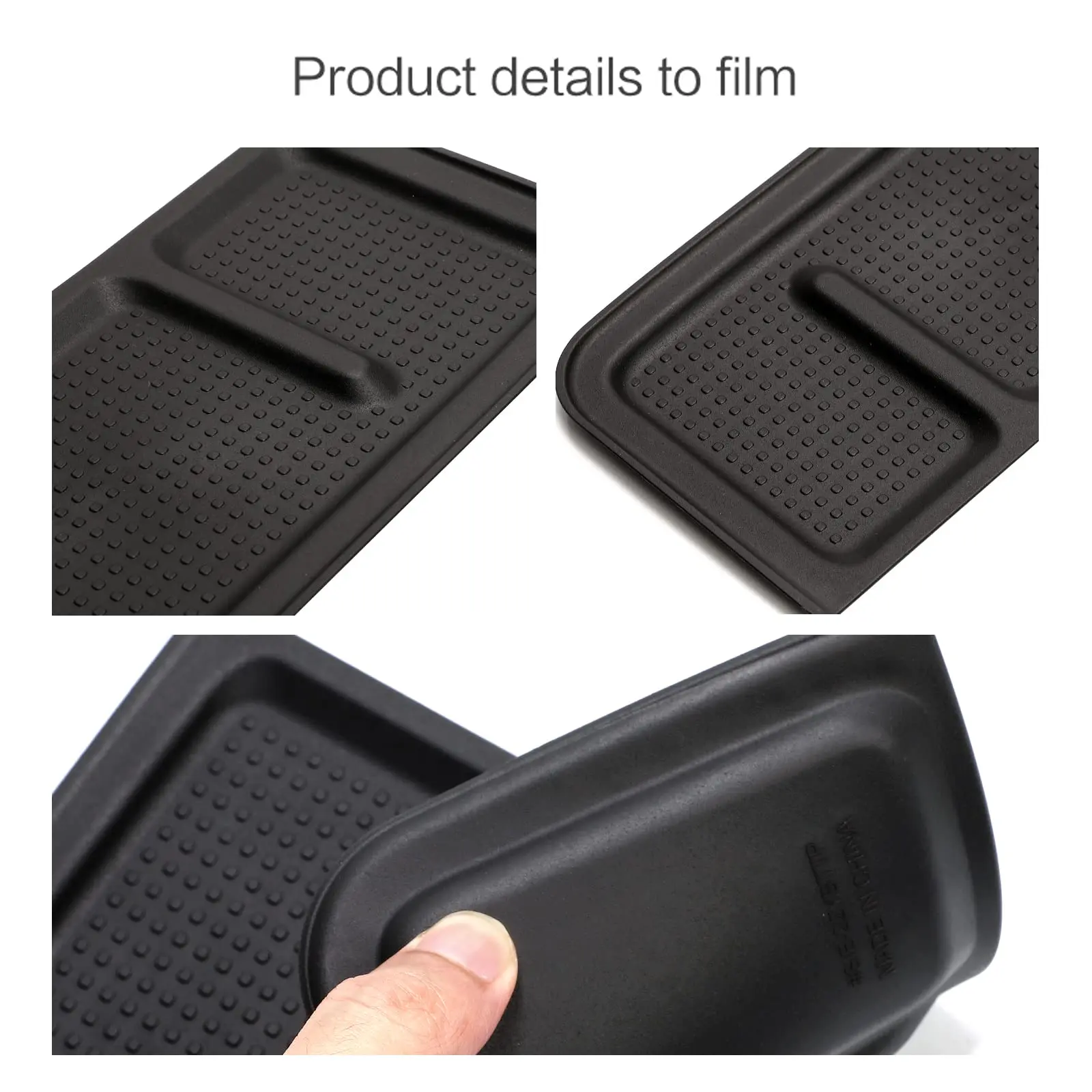 for Toyota SIENTA 3rd Generation 2022 TPE Instrument Panel Tray Storage Box Organizer Automotive Interior Accessories Black