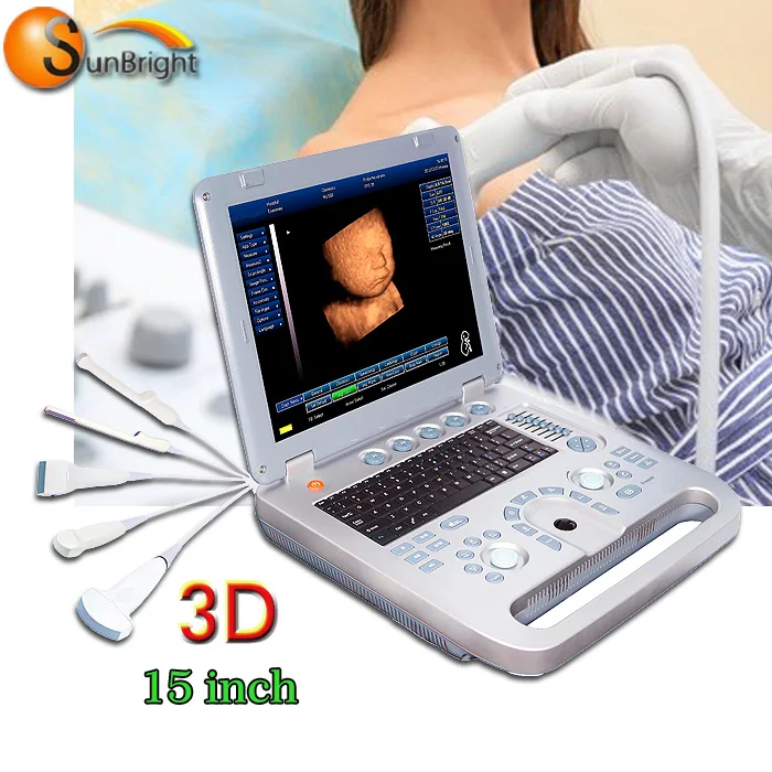 

China cheapest medical portable 4d full digital color doppler b/w ultrasound scanner/scan/machine price for pregnanc with probe