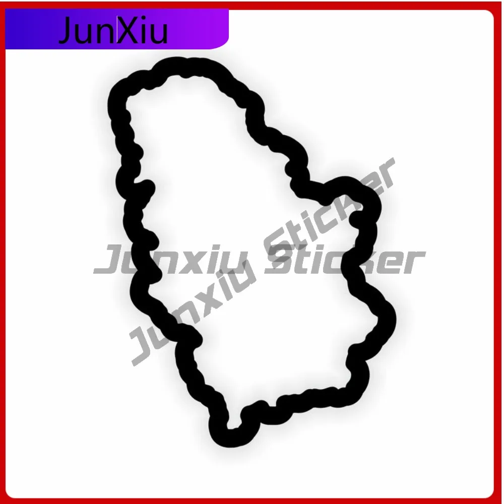 

Serbia and Kosovo Map Flag Unique Boat Bumper Waterproof Body Decoration Vinyl Decal For Car Truck SUV Window Bumper Laptop