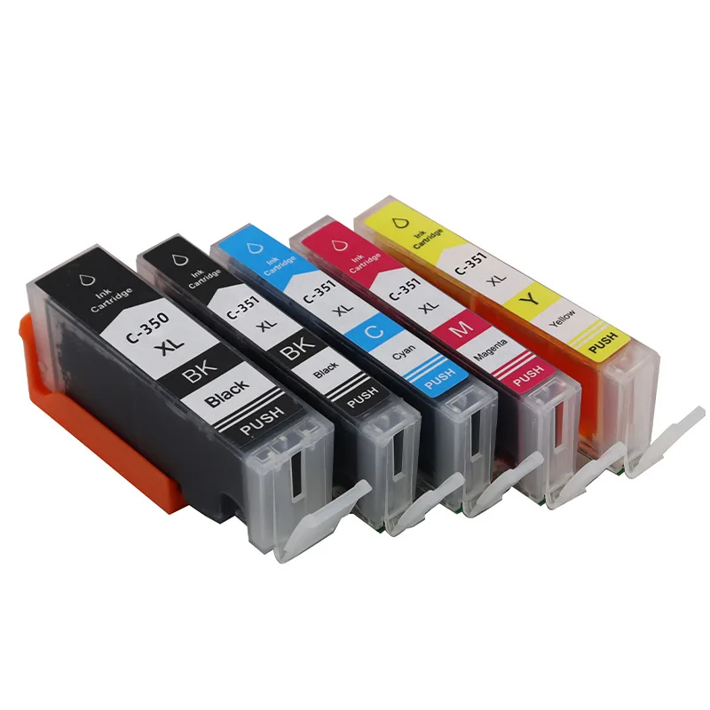 BCI-350 BCI-351 Compatible Ink Cartridge for Canon BCI350 351 PIXUS MG5430 MG5530 MG5630 MG6330 MG6530 MG6730 Printer