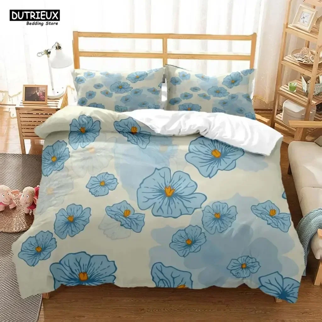 

The Flower Pattern Is Simple Fresh Bedding Set Bedroom Soft Modern Bedspreads Comefortable Duvet Cover Quilt Cover Pillowcase