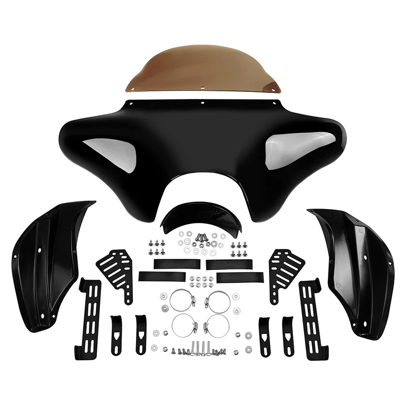 Batwing Fairing szyby zestawy sprzętu dla Harley dziedzictwa Softail Fat Boy Dyna Touring droga król V gwiazda XVS1100A XVS650A