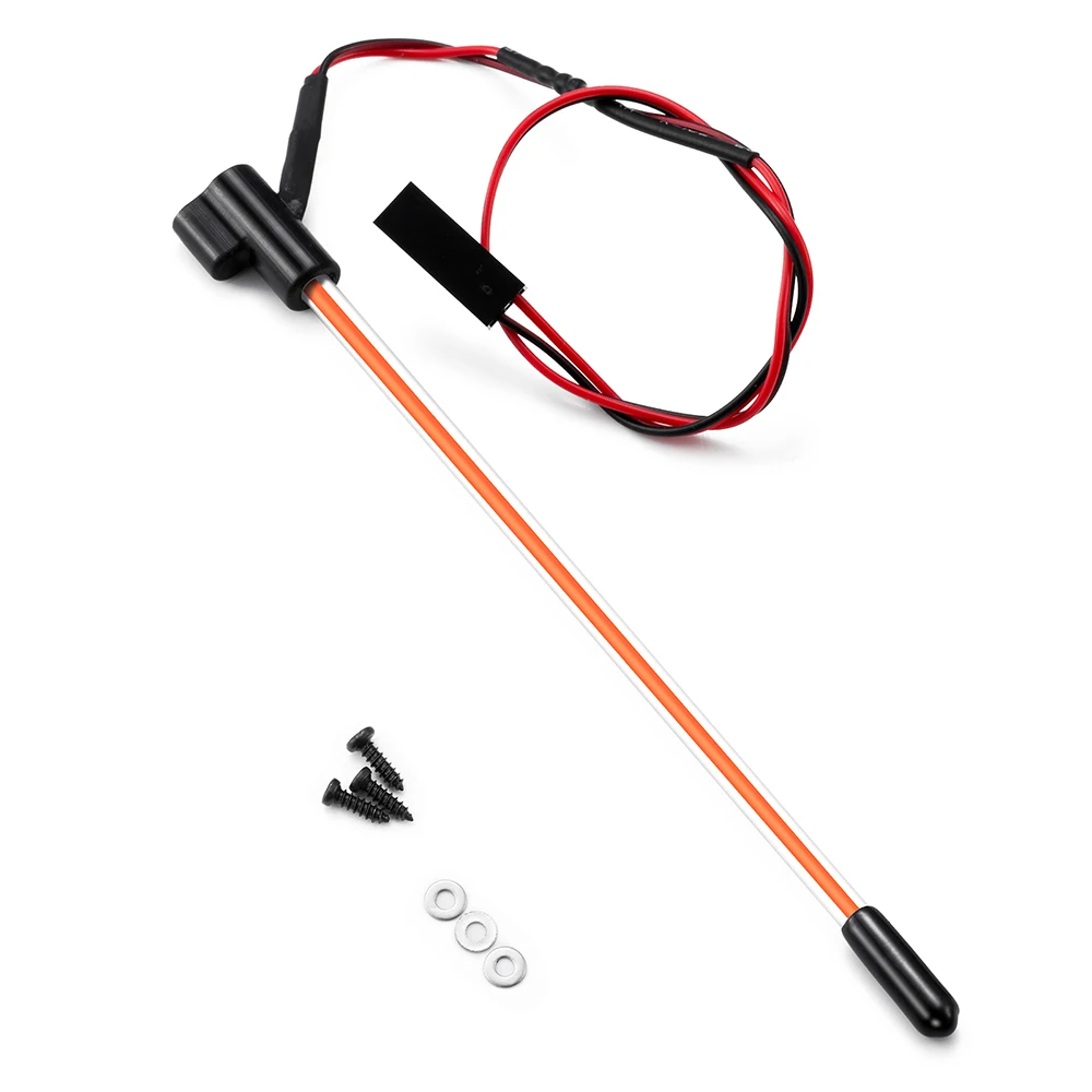 Axspeed rc carro brilhante mastro de bandeira luz led holofote lâmpadas luz noturna para 1/24 axial scx24 1/18 trx4m atualizar peças