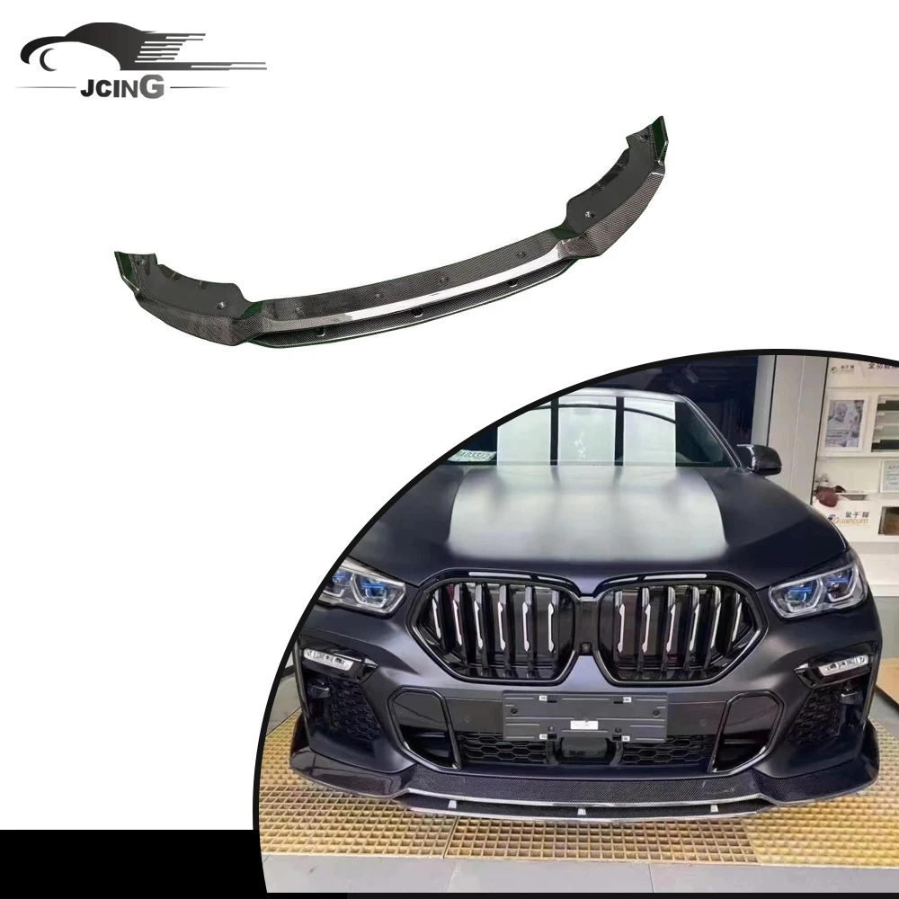 

Карбоновый спойлер-накладка на передний бампер (4 шт.) для BMW X6 G06 M Sport 2020-2022 (для квадроциклов и UTV)