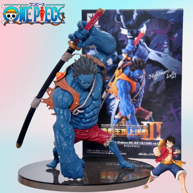 قطعة واحدة سلسلة كابوس جديد مكرر لوفي شكل معركة تمثال الكرتون أنيمي الطرفية نموذج الشكل حلية الصبي هدية لعبة