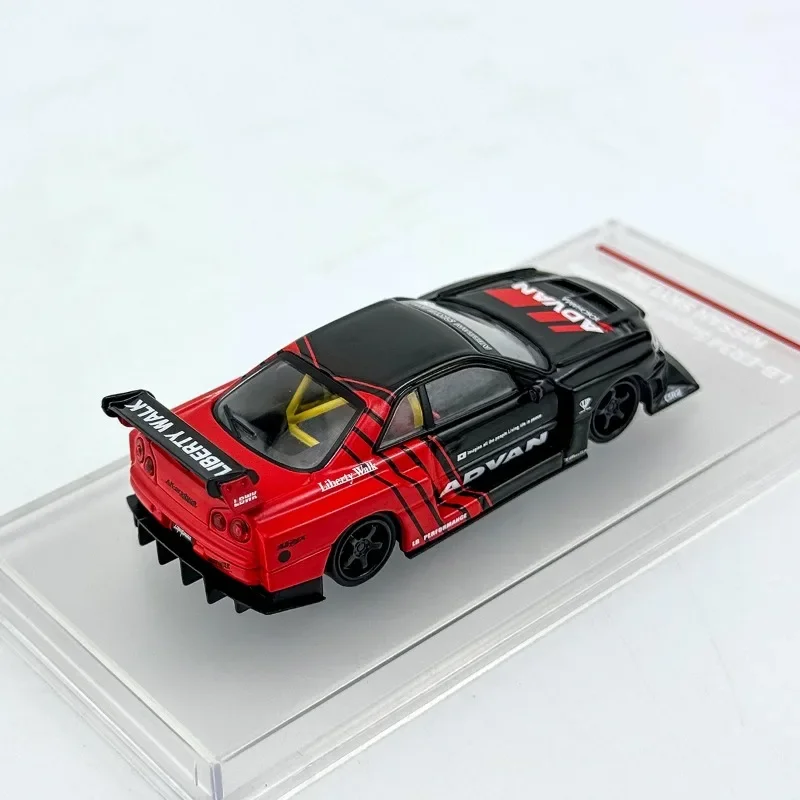 CM 1/64 Nissan GTR ER34 Skyline LBWK Alloy Toy Motor Vehicle Diecast Metal Model Gifts