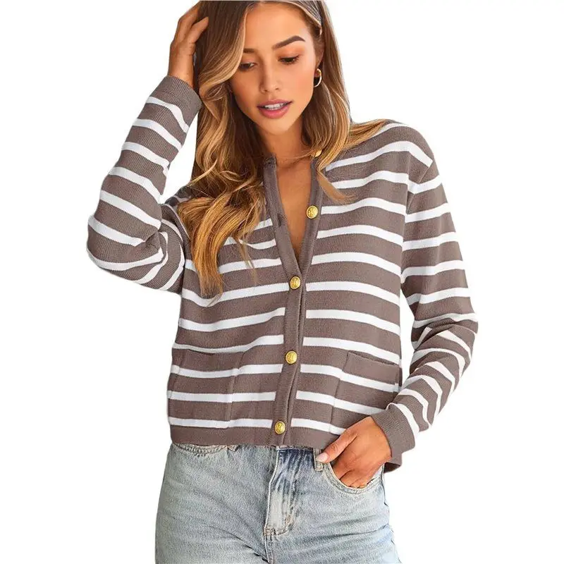 

A59Z-Женский легкий повседневный кардиган на пуговицах с длинными рукавами и круглым вырезом, мягкий вязаный кардиган, свитер, топы, белый Nutmeg XL