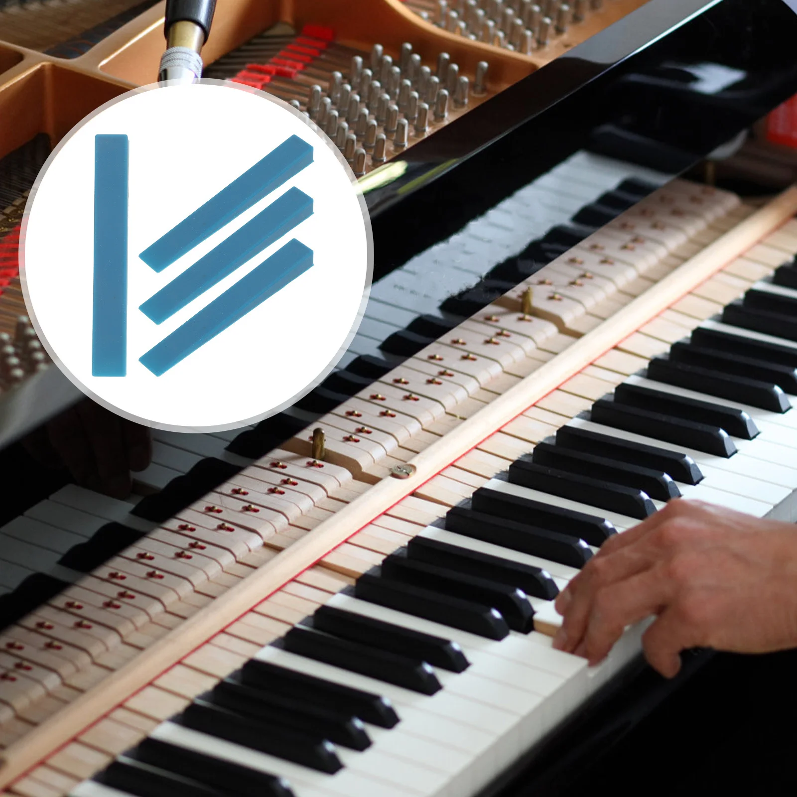 4 قطعة ضبط البيانو سيليكون كتم ملحقات ضبط البيانو الموثوقة للتحكم في الصوت الدقيق في الصيانة الاحترافية #6