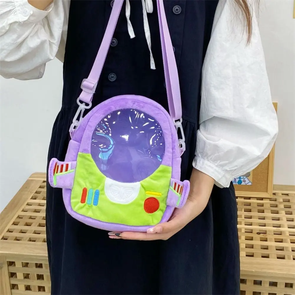 Rocket-Bolsa transparente para muñeca al aire libre, mochila con cordón, bolsa de almacenamiento gruesa para muñeca, bolsa de felpa, bolsa de exhibición para muñeca al aire libre