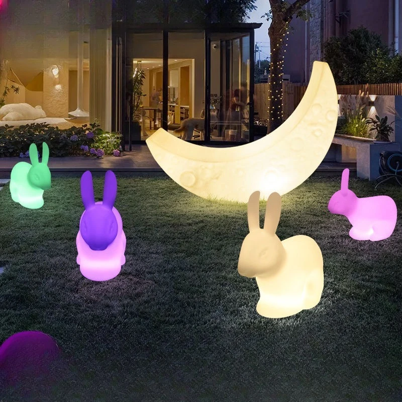 

LED luminous rabbit light animal modeling park square decorative light waterproof lawn light