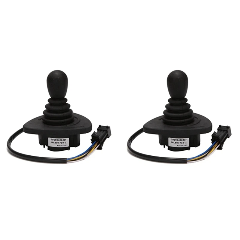 Electric Forklift Controller Central Joystick Control Cross Lever For Linde Forklift 7919040041 Black ABS 2 PCS