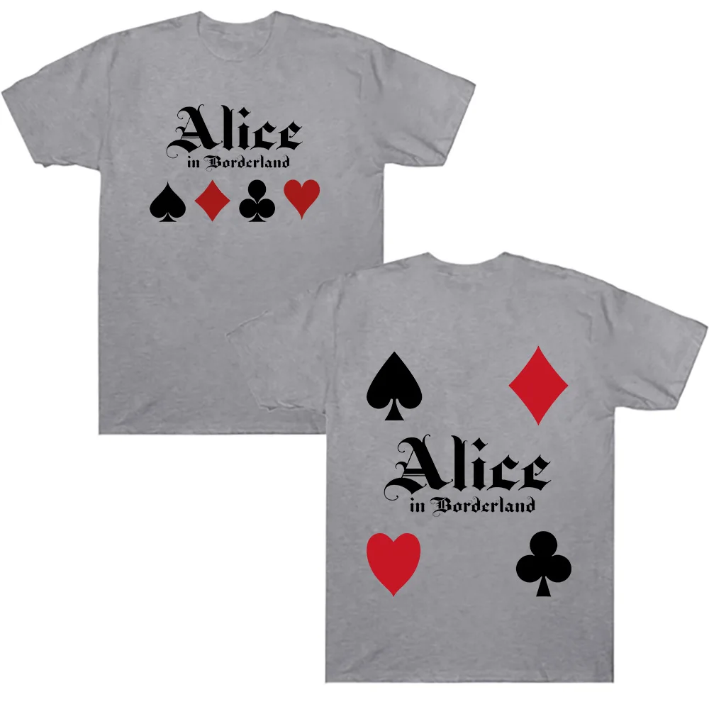 Alice in Borderland Cotton T Shirts Women Men Harajuku Anime Tee Alice in Borderland 3 Graphic Clothing High Street Short Sleeve