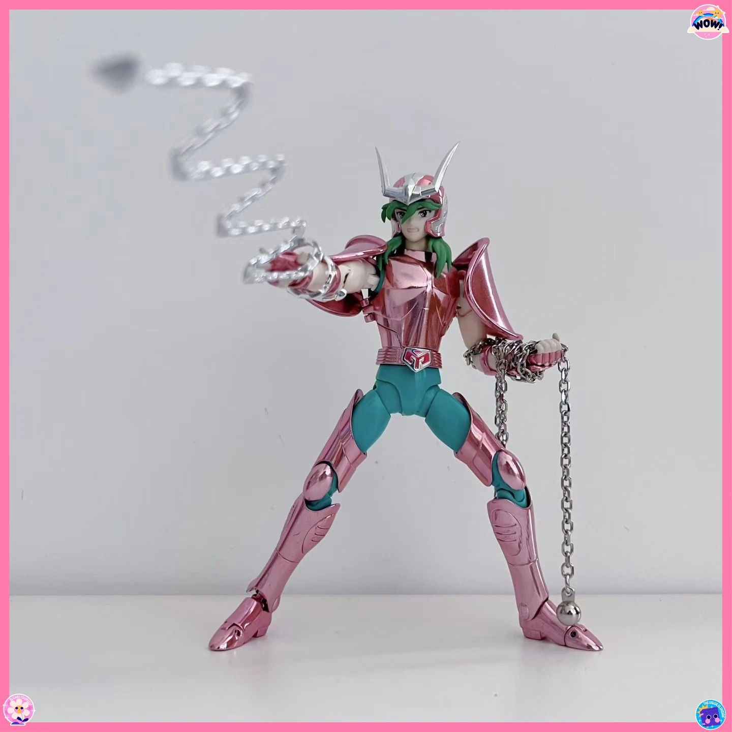 

In Stock GT Saint Seiya Style Andromeda EX Safety Helmet Initial Bronze Mythical Alloy Armor Collectible Anime Action Figure