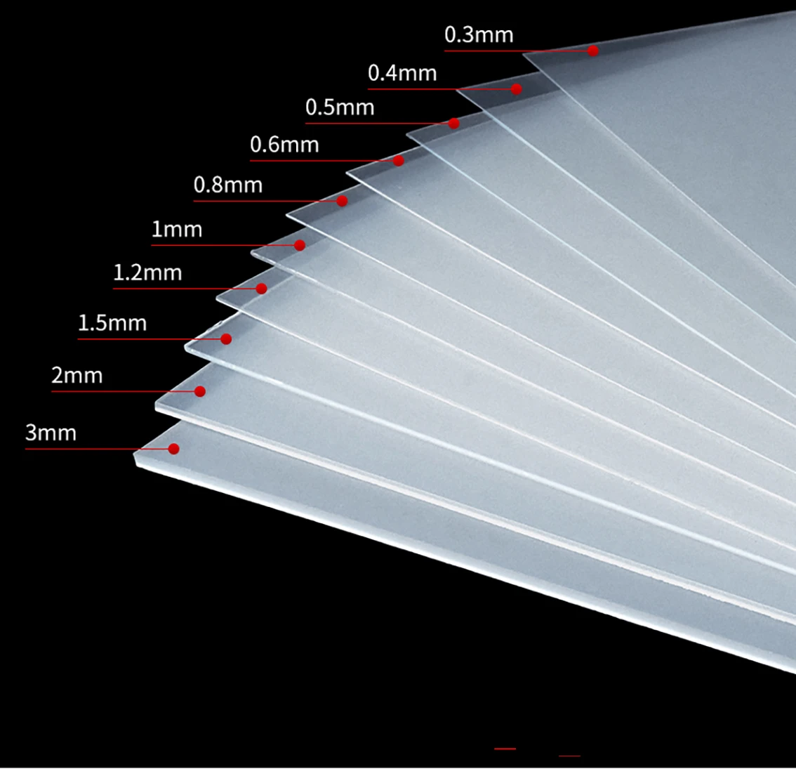 

Frosted Translucent PVC Plate Thick 0.3-2mm PP Plastic Sheet DIY Model Material Processing Accessories 100x100~297x420mm