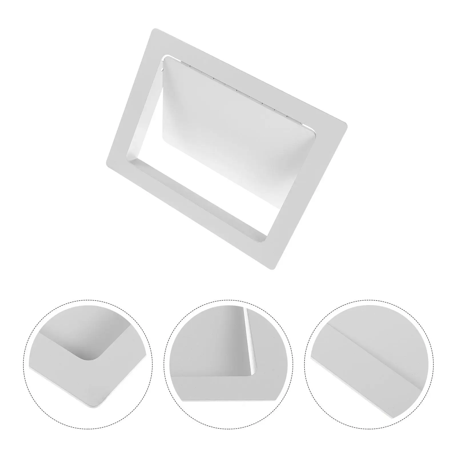 

Прямоугольная встраиваемая крышка для мусорного бака из нержавеющей стали, врезная, с откидной крышкой, легко чистится, для современной кухни и ванной комнаты