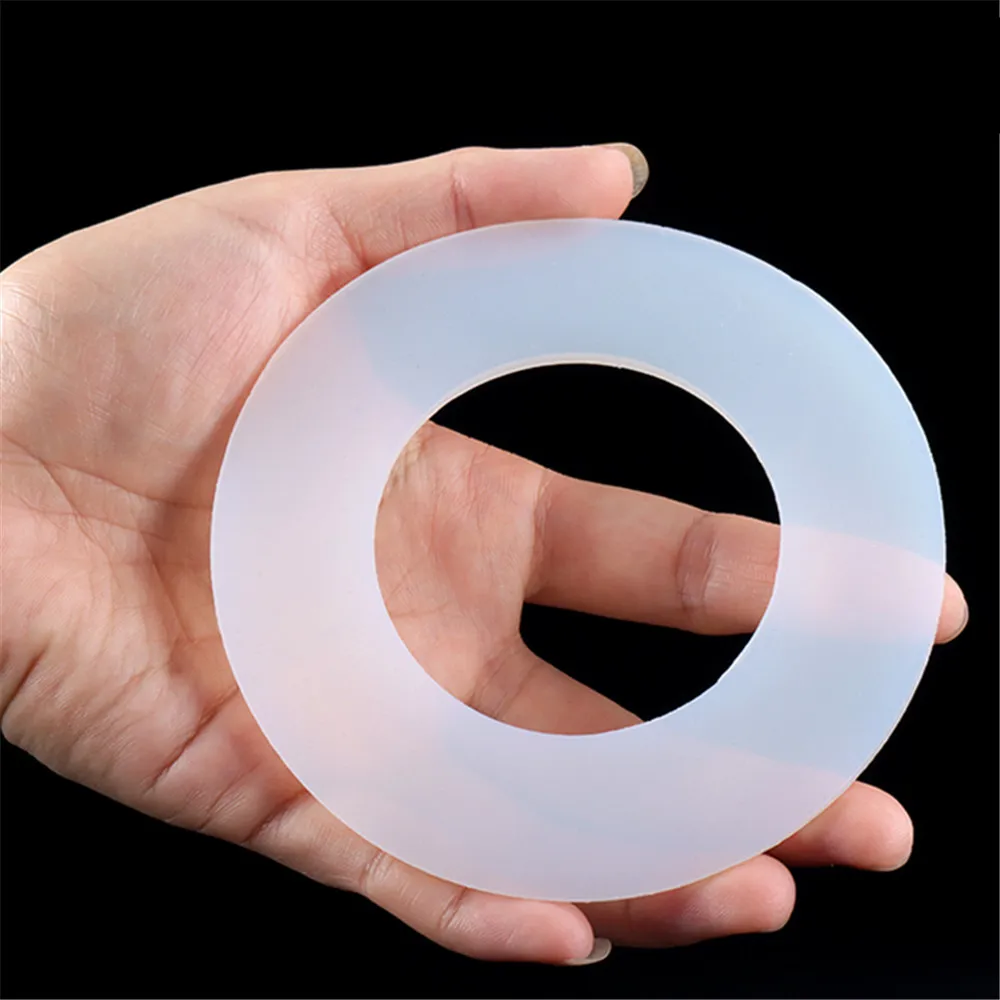 Silicone Rubber Flat Gaskets Outer Dia 12mm-30mm White Silicon O Rings Seal Washers Sealing Ring