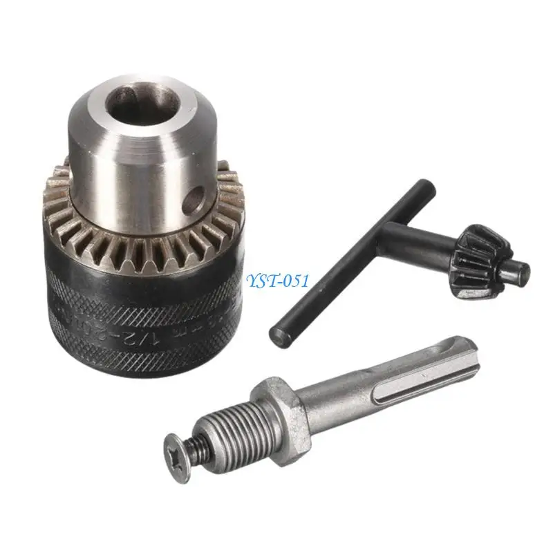 

E15A 3pcs Drill Chuck Adapter Set Steel Drill Conversion Chuck set Drill Chuck Transformation set for Woodworking Application
