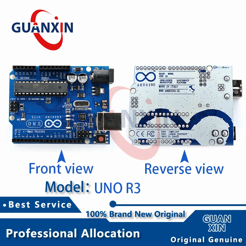 Picture 4: UNO R3 Arduino  development board original Arduino  microcontroller C language programming learning motherboard kit